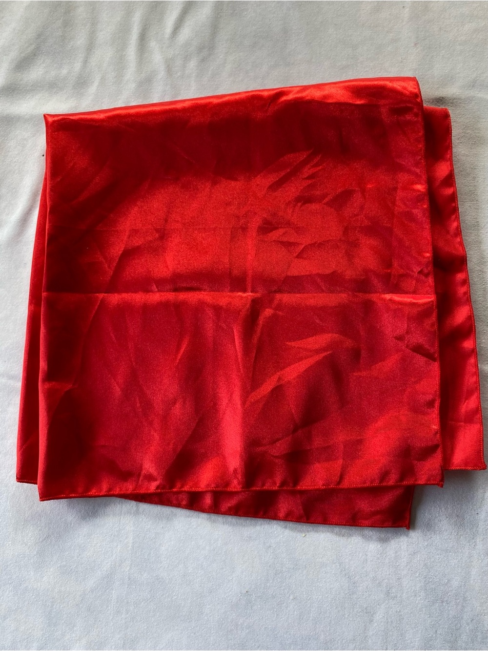 Red Satin Scarf For Halloween